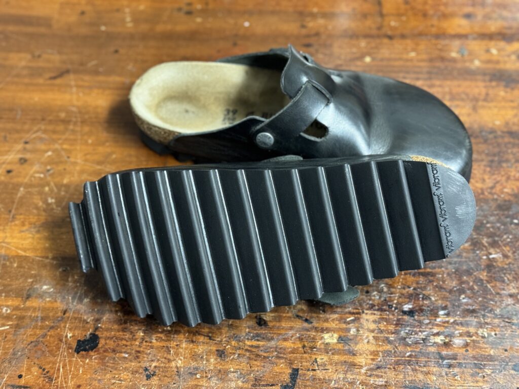 ビブラム7124シャークソールの完成後アウトソール面