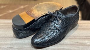 トップリフト交換を終えたマドラスシューズの完成後俯瞰