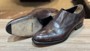 シェットランドフォックスの仕上がりを印象的に切り取ったアフター俯瞰カット