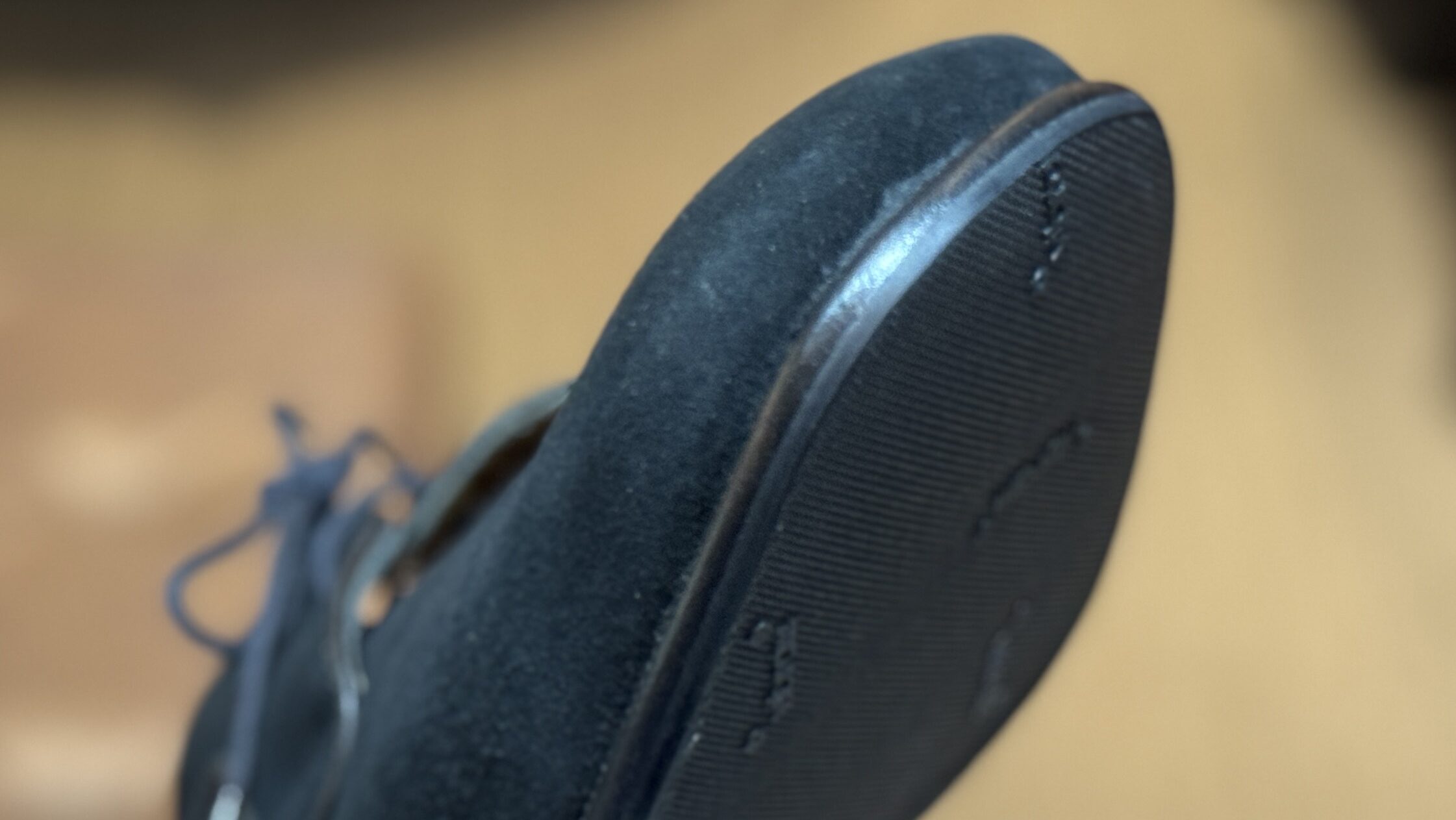 ハーフラバー取り付け後のソール側から見た仕上がり