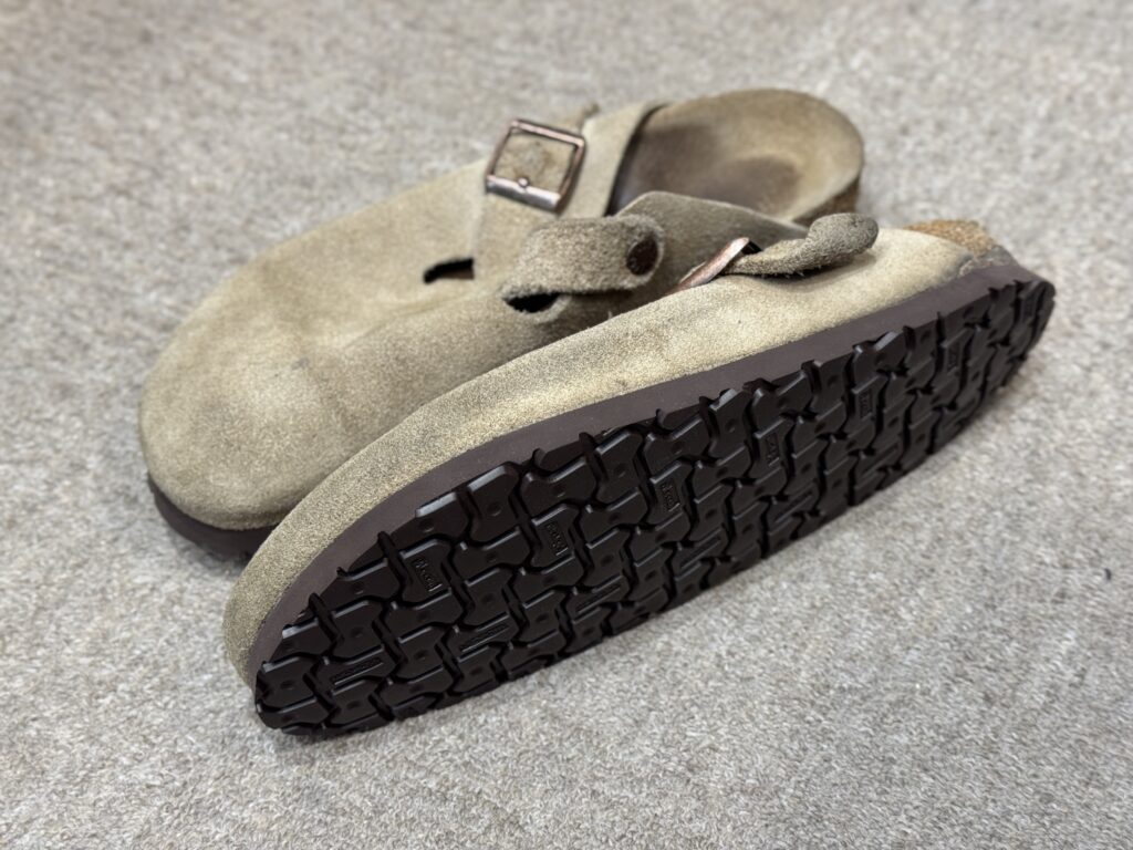 オールソール後のコバ仕上げ｜アッパーとソールの段差を抑えた自然なライン