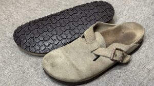 Vibramソールでオールソール修理後のビルケンシュトック ボストン