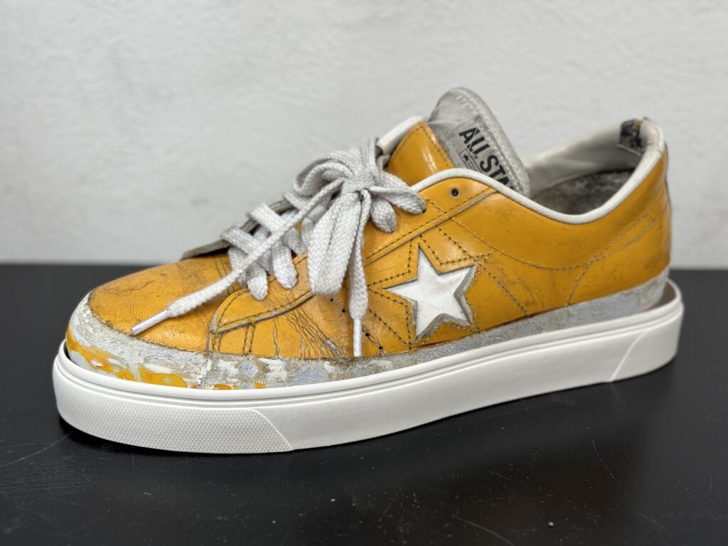 vibram705Cカップソールを仮合わせしたCONVERSE ワンスターの側面