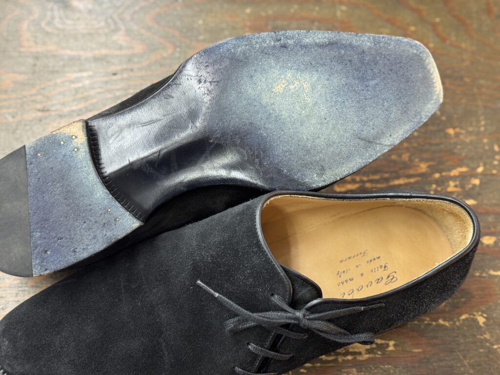 Gavoci（ガヴォチ）V字ハーフラバー施工前のソール面の状態