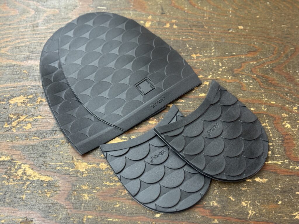 Guidi純正のVibram製ハーフラバーとトップリフト