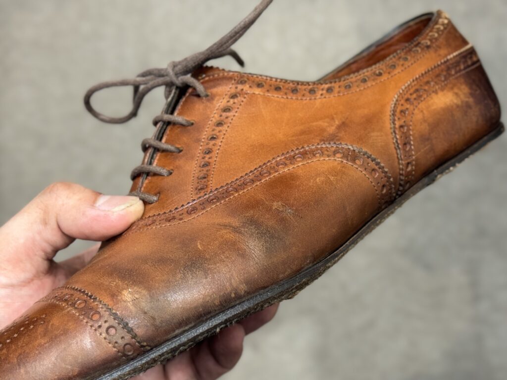 Edward Green(エドワードグリーン)Cadogan(カドガン)オールソール前のウェルトとコバの状態