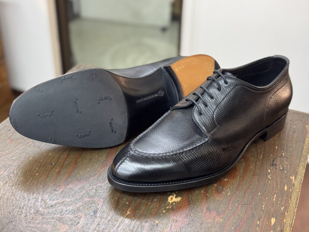 エドワードグリーン ドーバー ハーフラバー補強後 全体俯瞰 Vibram7673