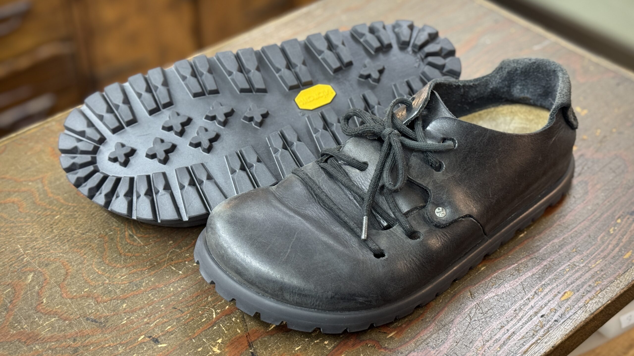 ビルケンシュトック モンタナ Vibram148カスタム 修理後全体 イメージ