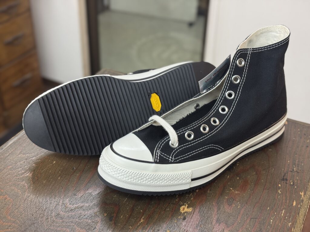 コンバースオールスターLGCY Vibram342ミニリップル装着後 俯瞰