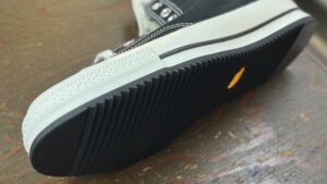 コンバースオールスターLGCY Vibram342ミニリップル補強 コバの仕上がりディテール