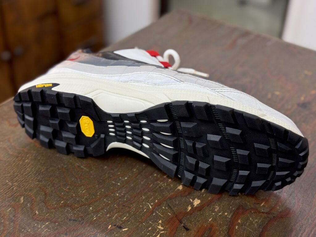 Vibram 762Kフェルランニングソールを装着したNike Air Max 95のソール面