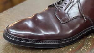 修理後のAlden（オールデン）990、別バージョンのコバ周り